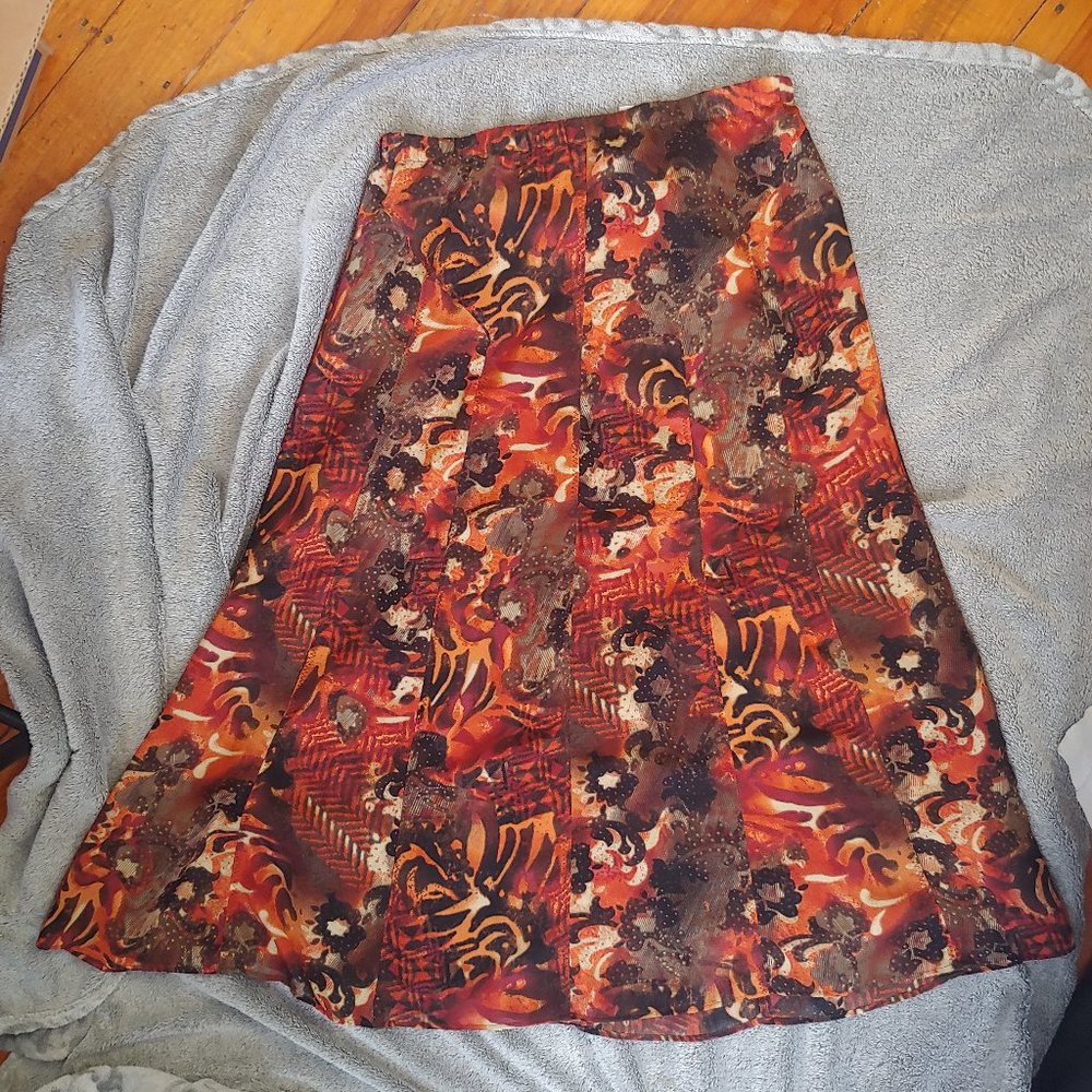 Printed Long Skirt